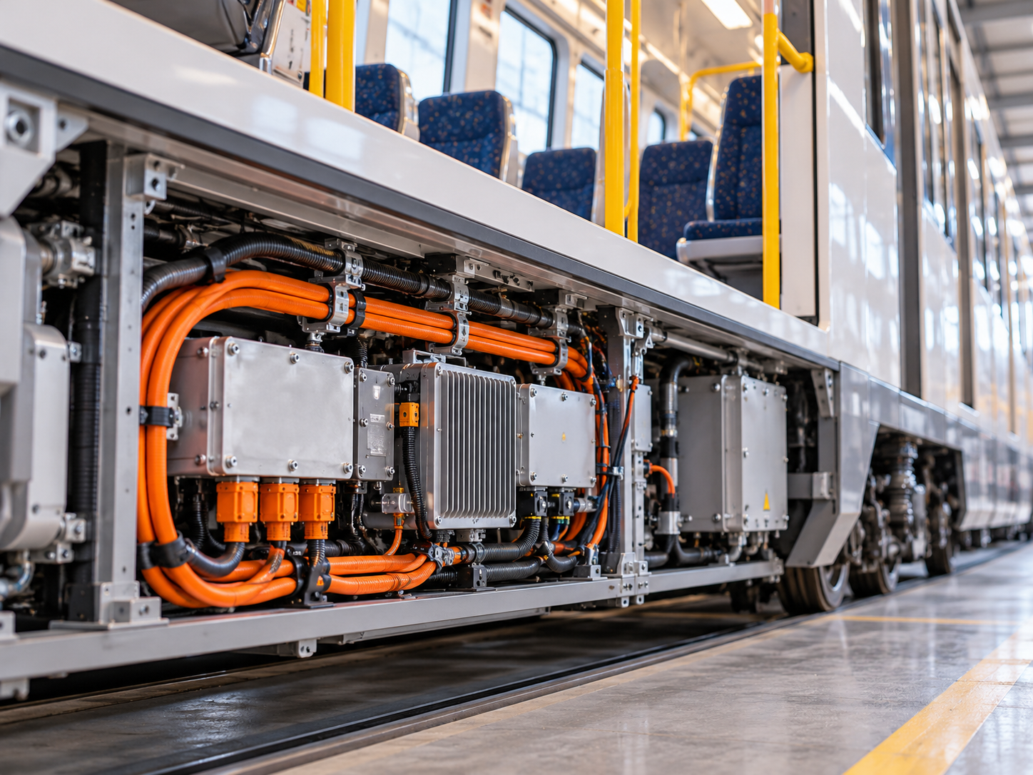 Rail vehicles and buses where the relevant standards permit